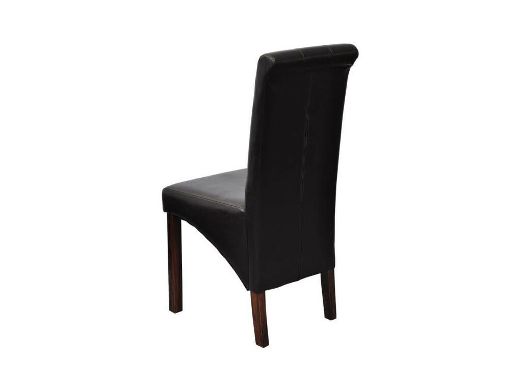Dining Chairs 6 pcs Black Faux Leather 4 RXBG30068
