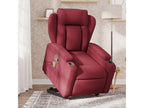 Reclining massage chair, burgundy red fabric QYQL98883