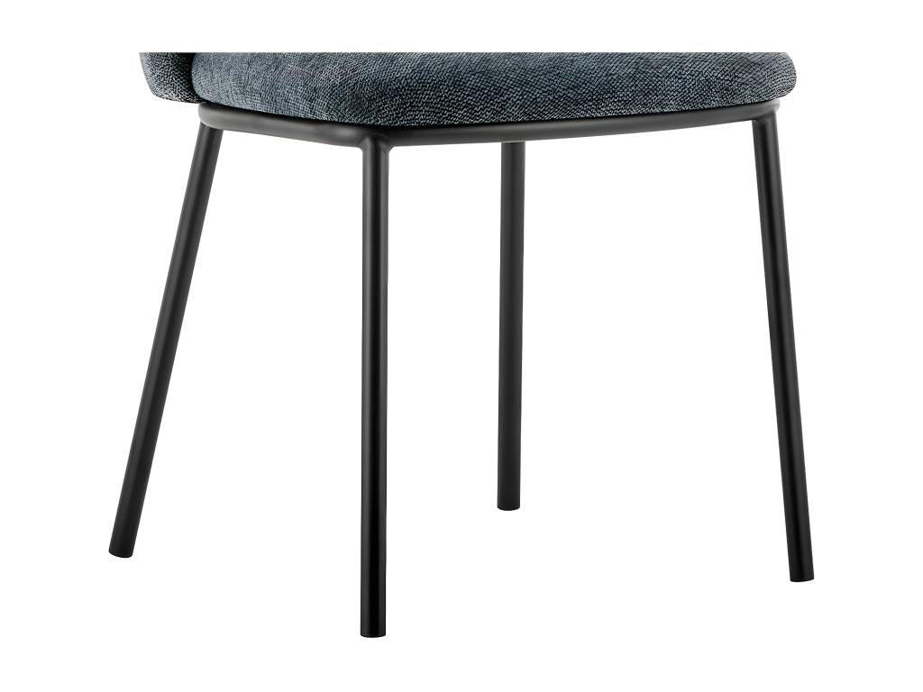 'Lysvia' Chair, Dark Grey Fabric, dimensions H76 x W52 x D54 cm, ideal for your kitchen or dining room, RWZM45342