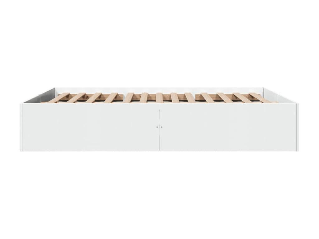 White bed frame without mattress, 160x200 cm BIWM54430