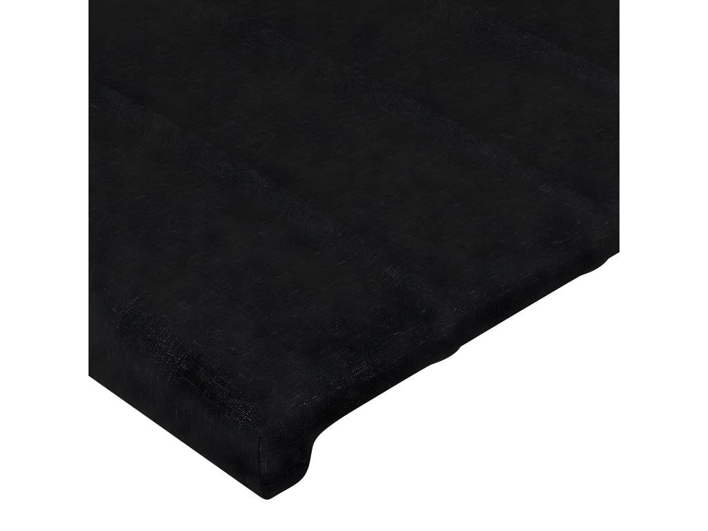 2-piece black headboard set, 72x5x78/88 cm, fabric, ETUI59877