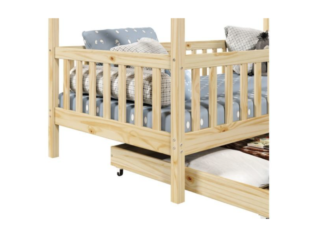 Children's bed with drawers, chalet style, OUVU76999