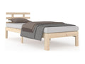 Solid wood bed frame without mattress, 100x200 cm, FQHU85838