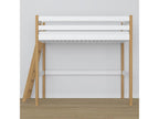 Wooden loft bed N02 White / Natural Oak 100x190 PKXL30106