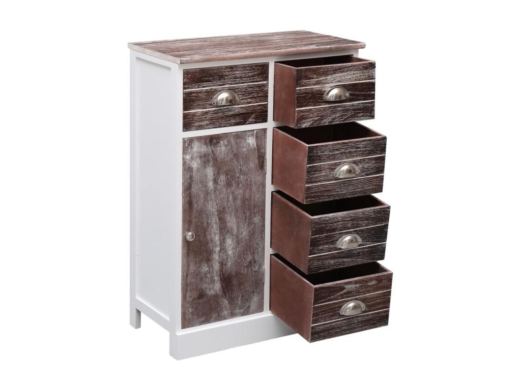 Buffet with 10 drawers, Brown, 113x30x79 cm, Wood, PMDR79624