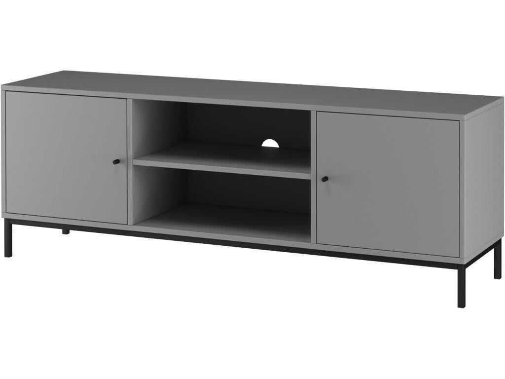 TV stand - 2 doors and open compartments in particleboard OANN04302