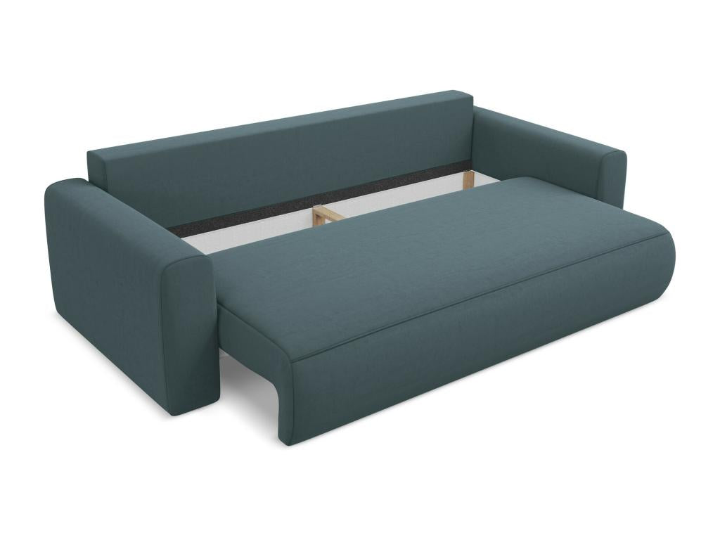 Elariva IGLK86905 3-seater convertible sofa in navy velvet