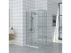 Shower Tray 70x80 cm Extra Thin Black Shower Enclosure 70x80 cm Height 200 cm With Corner Opening ABFP89403