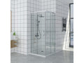Shower tray 80x115 cm Extra Thin Black Shower Enclosure 80x115 cm Height 200 cm With Corner Opening RPCL53783