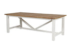White Wooden Rectangular Table - Rivages Lysvia MDWJ91416