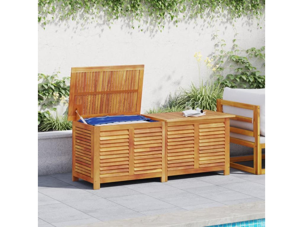 Elariva Premium - Garden storage box with louvers, 150x50x56cm, wood, Elariva HULR20626