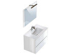 Bathroom cabinet in glossy white particleboard - Length 80 x Depth 45 x Height 85 cm XSAO33775