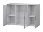 Lysvia 106 White Display Cabinet - Glossy White With Doors Number of Doors: 3 80cm GZRQ54003