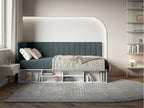 Teen bed with storage - blue grey - right-hand side - Elariva WRIZ63044