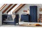 Complete nursery set including convertible cot, changing table and 1-door wardrobe, Blue SYVP53513