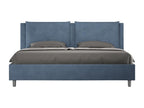 Lysvia WPZC69300 Blue Microfiber Upholstered Bed (180x200 cm)