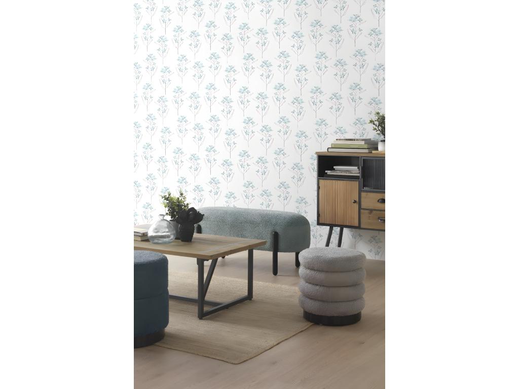 Blue padded stool UCHT11239