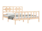 Bed frame with headboard, solid wood size KVDM94945