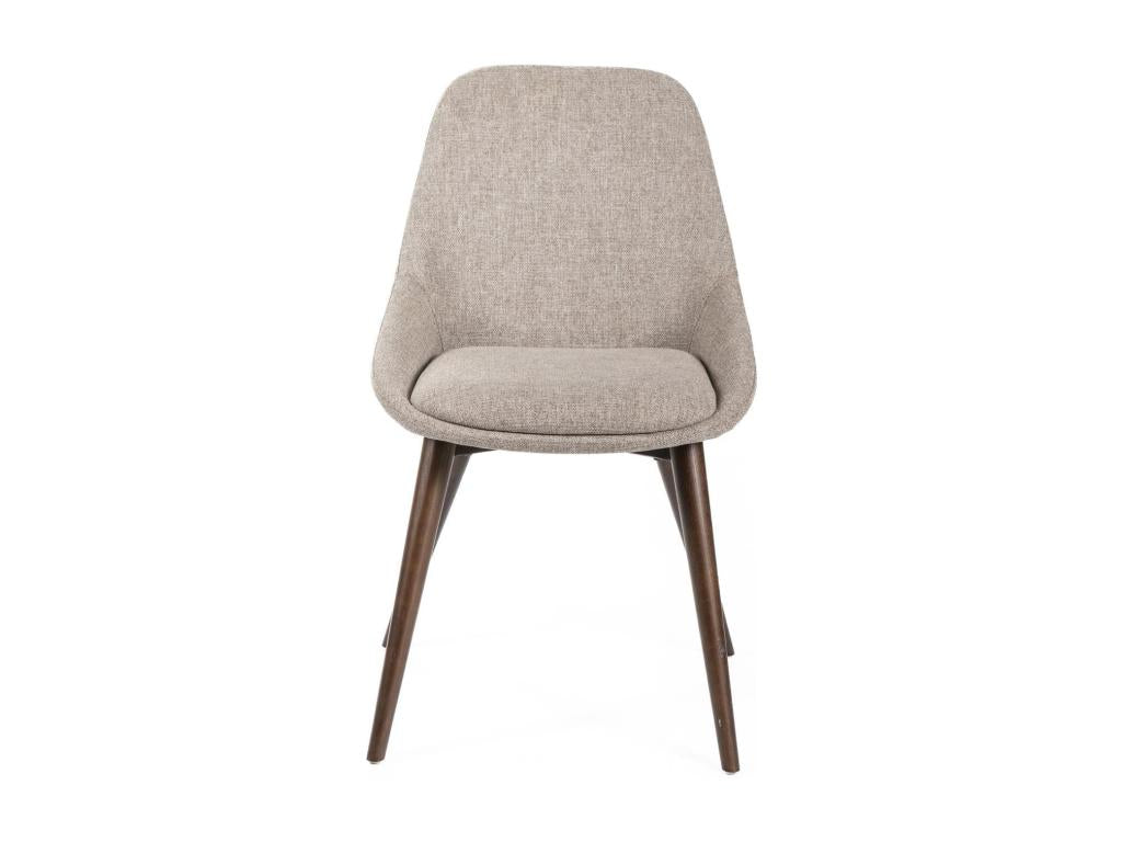 Elariva - Brown fabric chair, 4 pcs LIJY71873