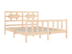 Bed frame with headboard, solid wood size KVDM94945