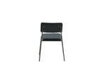 Lysvia Black Velvet Dining Chair BLFH59971
