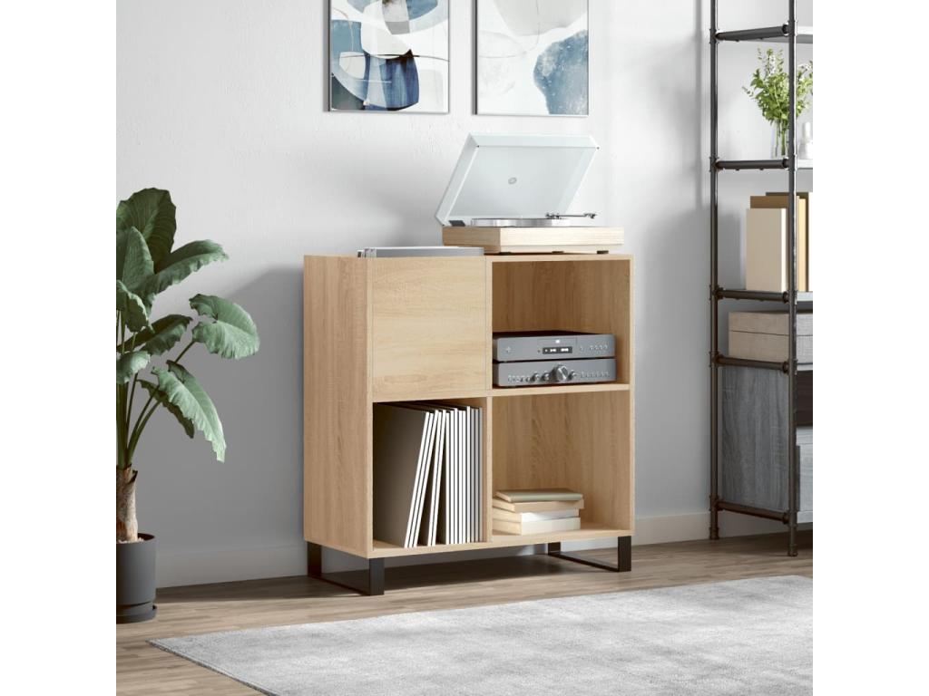 Dormeva oak record cabinet 84.5x38x89 cm engineered wood SNVT14077