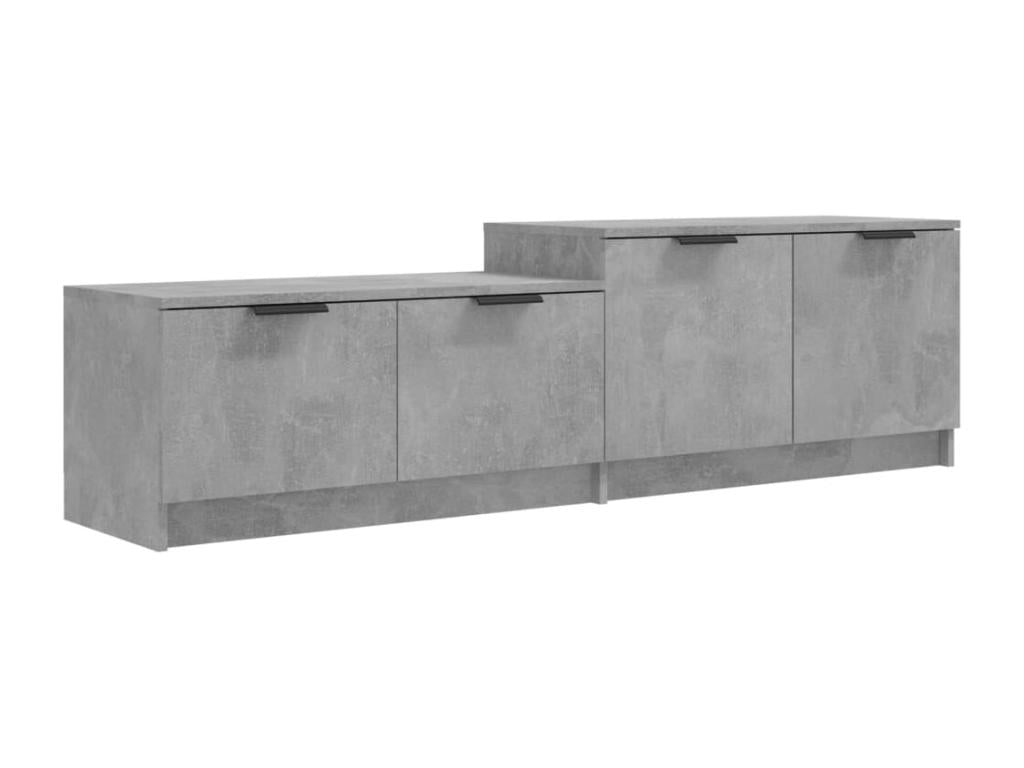 TV stand, concrete grey, 158.5x36x45 cm, engineered wood, SOZP57303