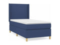 Lysvia bed base with mattress, blue 90x200 fabric, SAZT70780