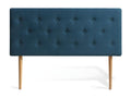 Lysvia 140cm Upholstered Headboard, Duck Blue Fabric AXRS18671