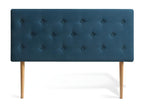 Lysvia 140cm Upholstered Headboard, Duck Blue Fabric AXRS18671