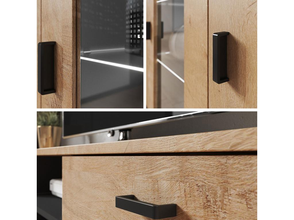 Lysvia 106 White Display Cabinet - Glossy White With Doors Number of Doors: 3 80cm GZRQ54003