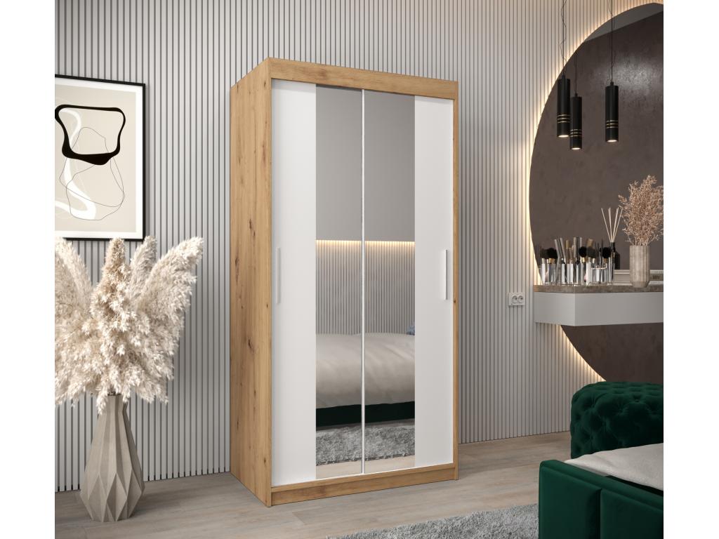 Wardrobe 1 with Sliding Doors 200/100/62 2 Doors Elariva/White CLXL67720