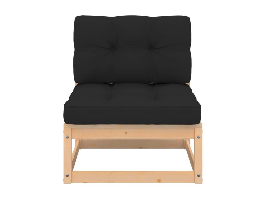 5-piece garden furniture set with cushions, solid pine wood CBBC61536