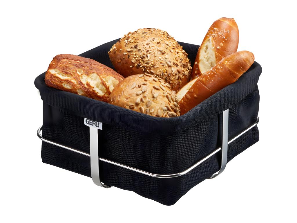 Black square bread basket KZPM56418