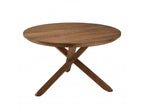 Lysvia - Round dining table 130x130cm in recycled teak wood QBOU78744