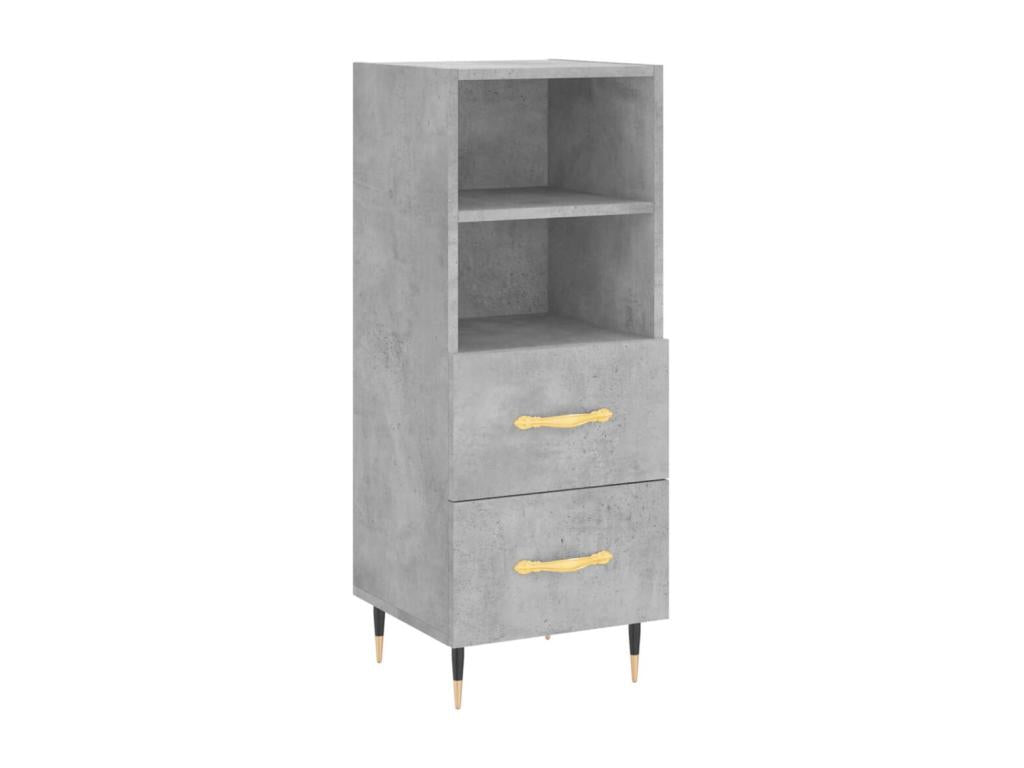 Concrete Grey Buffet 34.5x34x90 cm Engineered Wood EOCC93402