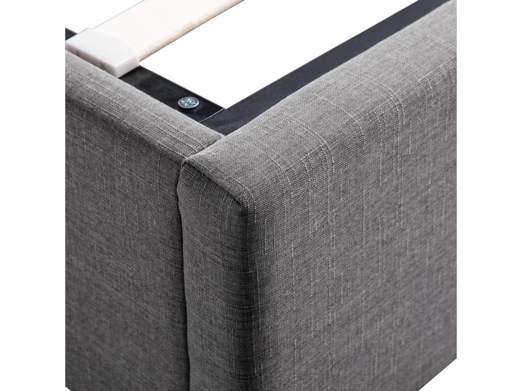 Anthracite solid wood storage bed with slatted base by Lysvia 160x200 - LT17017 XBNB72825