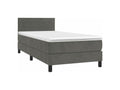 Bed base with LED mattress, dark grey, 100x200, DEIK49103