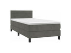 Bed base with LED mattress, dark grey, 100x200, DEIK49103