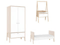 Complete bedroom set: convertible crib - convertible dresser - wardrobe Spot White CUUP49647