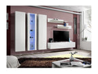 FLY C4 TV unit, glossy white design - Modern and trendy wall-mounted unit for your living room LEJB51443