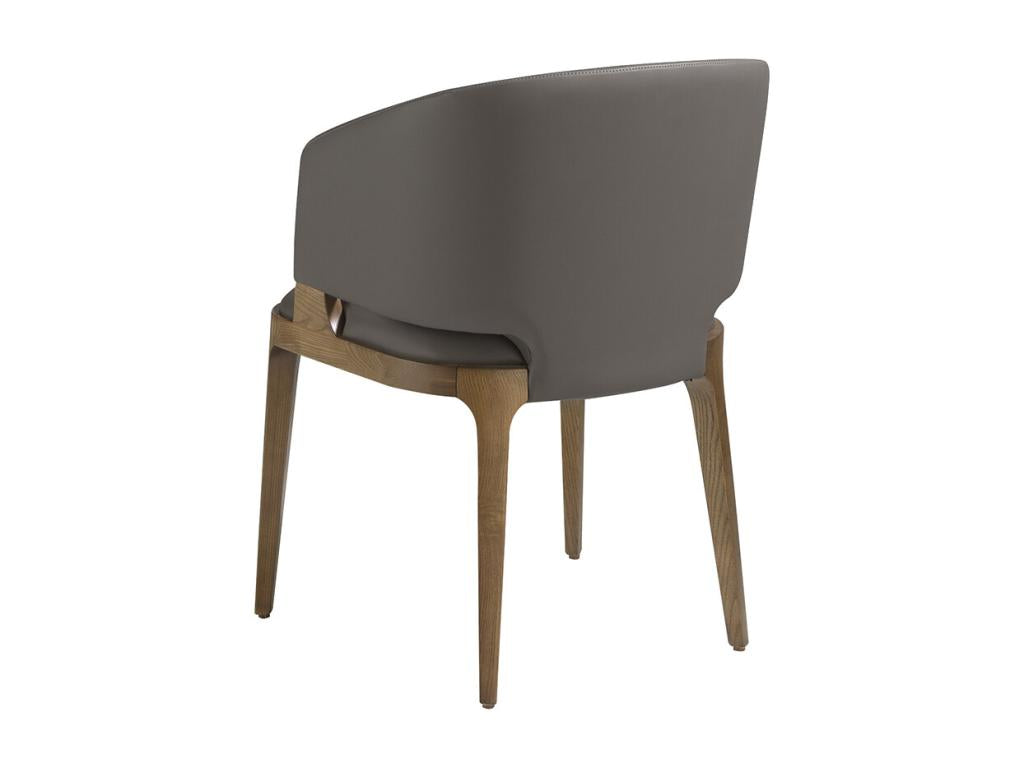 Lysvia Ash Wood and Leather Chair - Lysvia Color 07 Sand LVQR02721