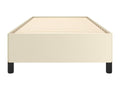 Cream bed frame 80x200 cm Faux leather CUUL94473