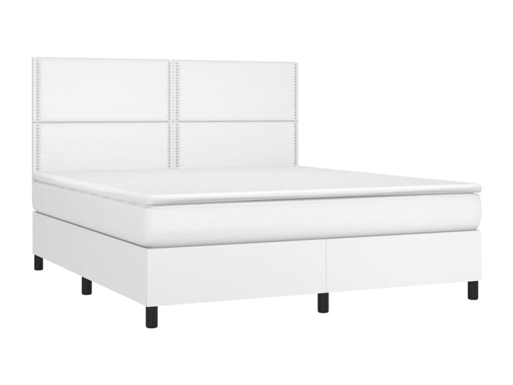 Dormeva bed base with mattress and LED lighting, white, 160x200 cm, RWXP07587