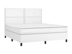 Dormeva bed base with mattress and LED lighting, white, 160x200 cm, RWXP07587