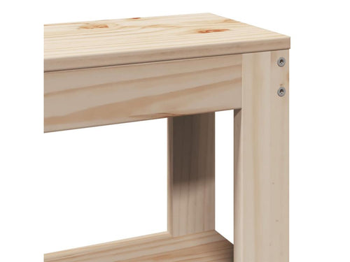 Bed frame without mattress 120x200 cm solid pine wood NZNU91829