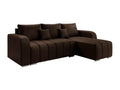 Dormeva 107 Corner Sofa, Brown, Sleeping Function, Bedding Box, 244x147x86cm PMGZ40055