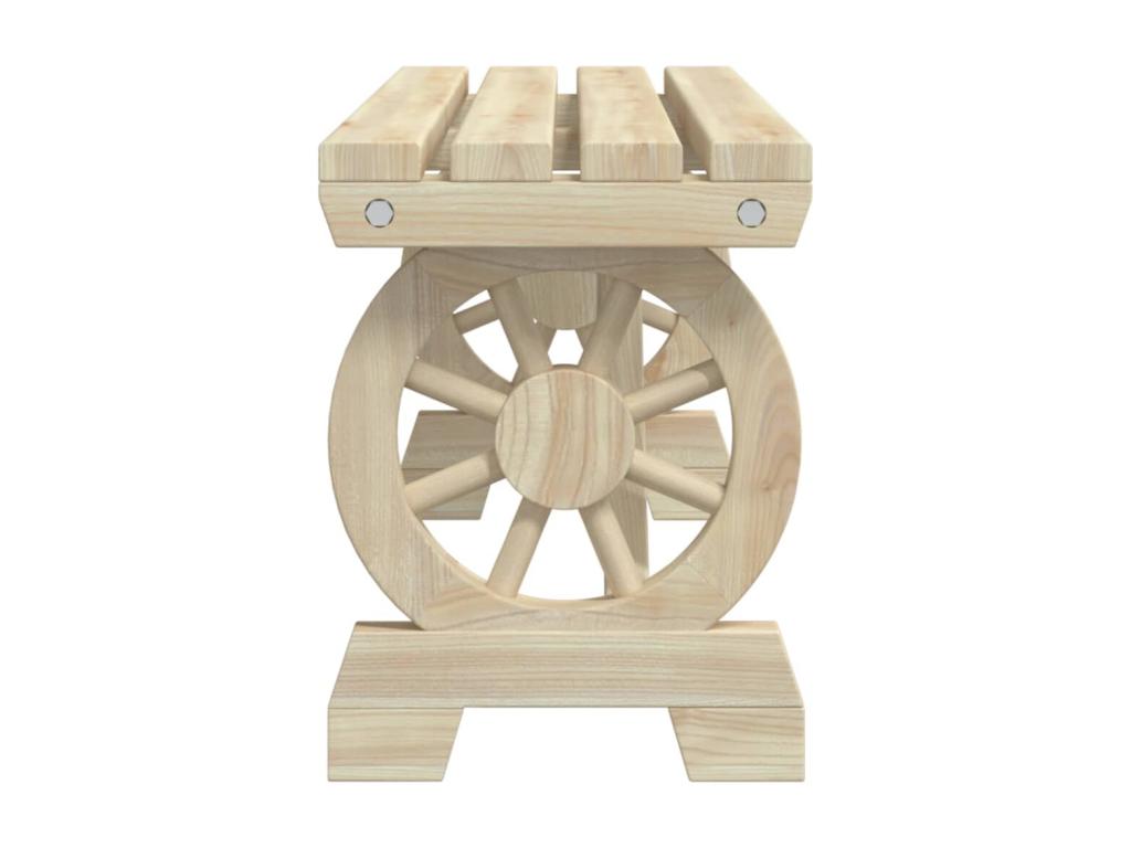 AKAY54109 Solid Fir Wood Garden Bench 115cm