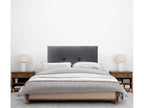 Lysvia Smooth Velvet Headboard with Buttons 110x50 Beds 105 - Dark Grey TDVD50622