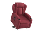 Reclining massage chair, burgundy red fabric QYQL98883